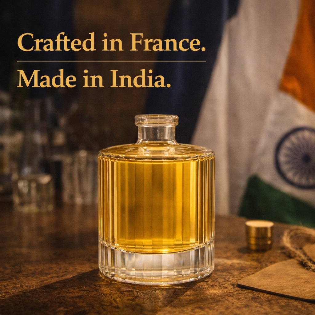 Crafted in France. Made in India.